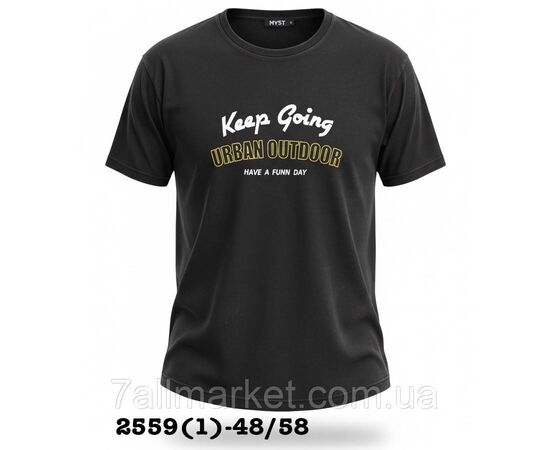 Фотография Футболка мужская молодежная с накатом  р-ры 48-58 (5цв)  "SKAY" недорого оптом от прямого поставщика, изображение 2