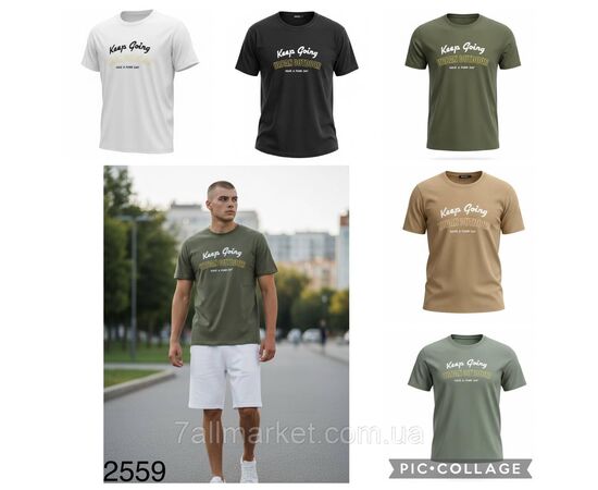 Фотография Футболка мужская молодежная с накатом  р-ры 48-58 (5цв)  "SKAY" недорого оптом от прямого поставщика, изображение 3