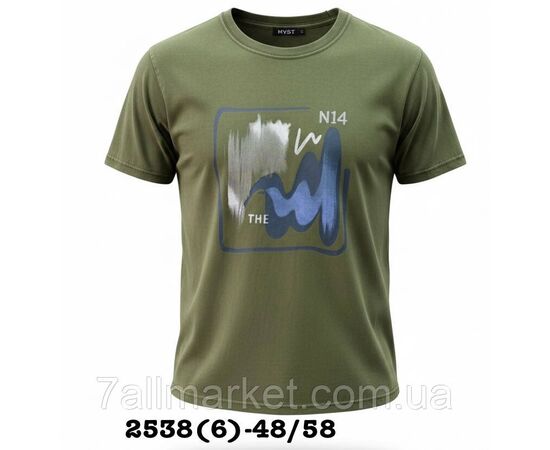 Футболка чоловіча молодіжна з накатом р-ри 48-58 (5 кв) "SKAY" недорого гуртом від прямого постачальника, зображення 4