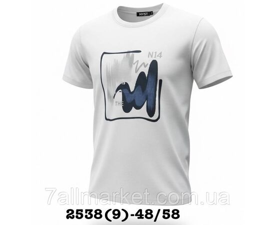 Футболка чоловіча молодіжна з накатом р-ри 48-58 (5 кв) "SKAY" недорого гуртом від прямого постачальника, зображення 5