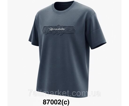 Футболка чоловіча молодіжна з 3Д написом р-ри M-3XL (4кв) "SKAY" недорого гуртом від прямого постачальника, зображення 3