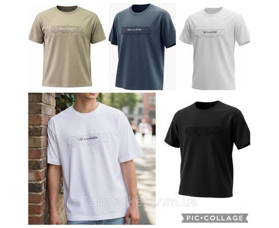 Футболка чоловіча молодіжна з 3Д написом р-ри M-3XL (4кв) "SKAY" недорого гуртом від прямого постачальника, зображення 5