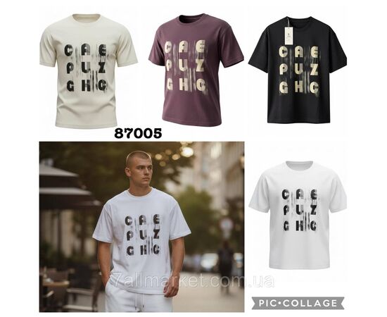 Футболка чоловіча молодіжна з написом M-3XL (4 кв) "SKAY" недорого гуртом від прямого постачальника, зображення 2