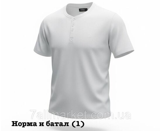 Футболка-поло чоловіча молодіжна однотонна БАТАЛ р-ри 5XL-9XL (4цв) "SKAY" недорого гуртом від прямого постачальника, зображення 5