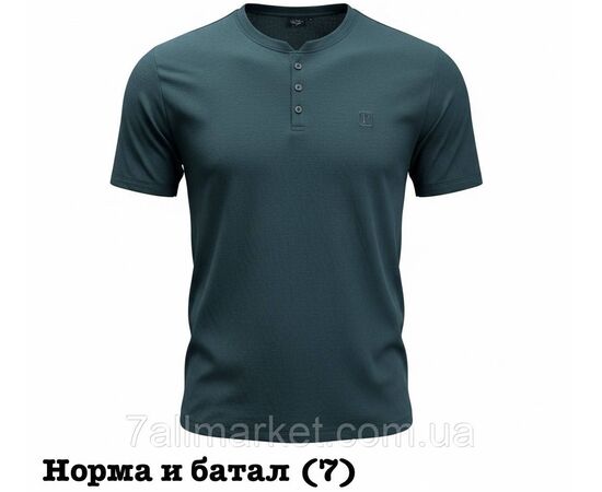 Футболка-поло чоловіча молодіжна однотонна БАТАЛ р-ри 5XL-9XL (4цв) "SKAY" недорого гуртом від прямого постачальника, зображення 2