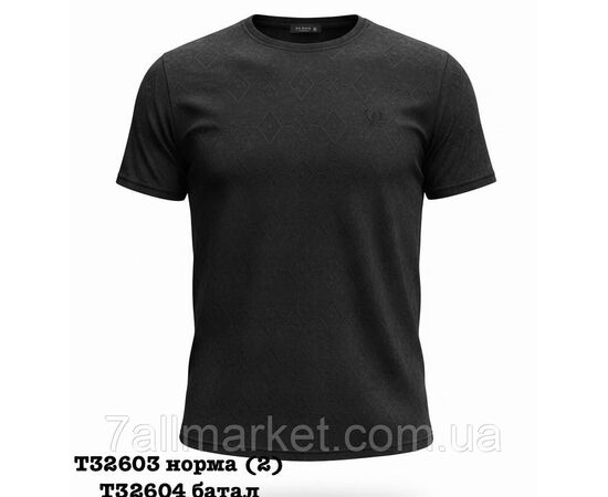 Футболка чоловіча молодіжна однотонна БАТАЛ р-ри 5XL-9XL (4цв) "SKAY" недорого гуртом від прямого постачальника, зображення 3