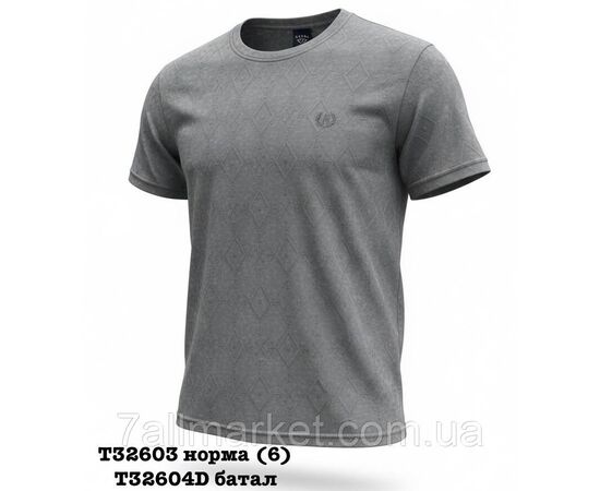 Футболка чоловіча молодіжна однотонна БАТАЛ р-ри 5XL-9XL (4цв) "SKAY" недорого гуртом від прямого постачальника, зображення 6