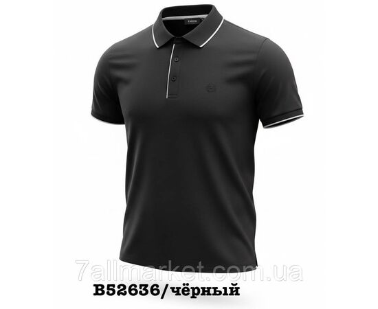 Футболка-поло чоловіча молодіжна однотонна р-ри L-4XL (4цв) "SKAY" недорого гуртом від прямого постачальника, зображення 2