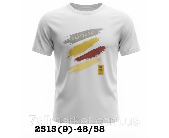 Футболка чоловіча молодіжна з накатом р-ри 48-58 (5 кв) "SKAY" недорого гуртом від прямого постачальника, зображення 2