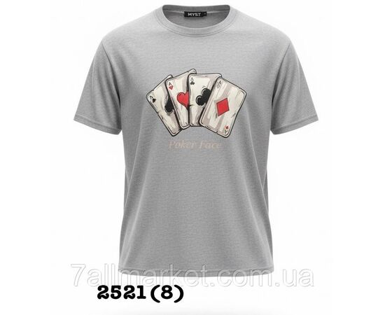 Футболка чоловіча молодіжна з накатом р-ри 48-58 (4 кв) "SKAY" недорого гуртом від прямого постачальника, зображення 4