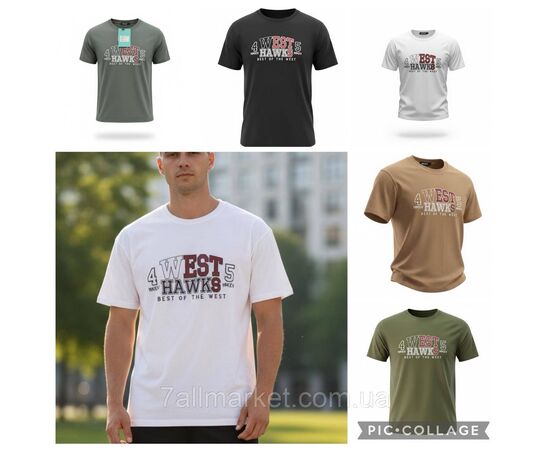 Футболка чоловіча молодіжна з написами р-ри 48-58 (5 кв) "SKAY" недорого гуртом від прямого постачальника, зображення 2