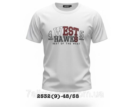 Футболка чоловіча молодіжна з написами р-ри 48-58 (5 кв) "SKAY" недорого гуртом від прямого постачальника, зображення 5