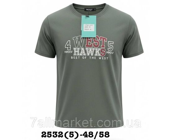 Футболка чоловіча молодіжна з написами р-ри 48-58 (5 кв) "SKAY" недорого гуртом від прямого постачальника, зображення 7