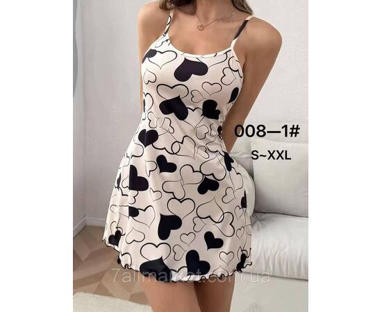 Фотография Ночная рубашка женская размеры S-2XL(2цв)"FLOWER" купить недорого от прямого поставщика, изображение 2