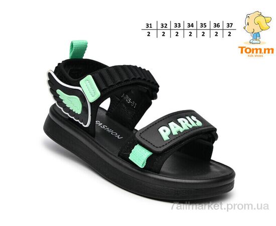 Босоніжки дитячі літні Літо A1703C (14 пар р.31-37) "TOM.M" недорого оптом від прямого постачальника, зображення 2