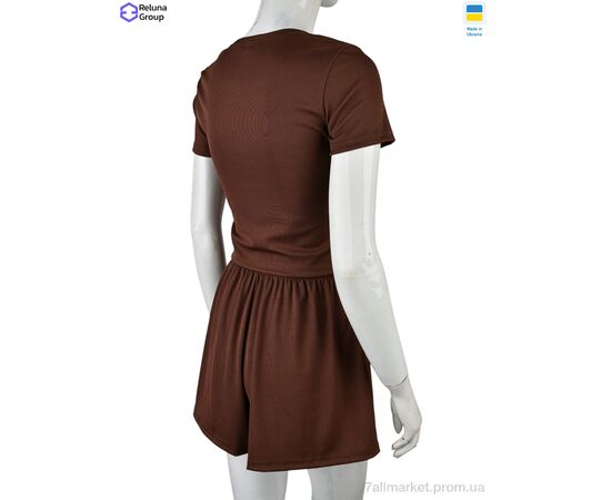 Фотография Женский костюм Лето SF017-2 brown (4 шт. р.сетка 42-48) "Reluna Group" недорого оптом от прямого поставщика, изображение 3