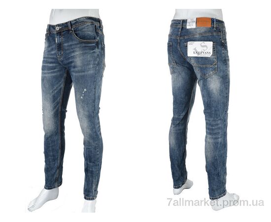 Фотография Джинсы мужские Весна/осень D3002(05869) blue (5 шт. р.сетка 28-33) "Obuvok" недорого оптом от прямого поставщика, изображение 3