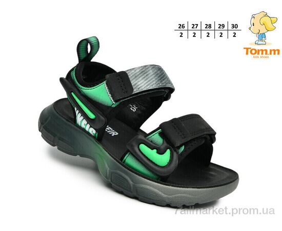 Сандалії дитячі літні Літо B2819 зелений (10 пар р.26-30) "TOM.M" недорого оптом від прямого постачальника, зображення 2