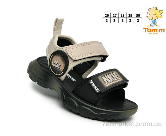 Сандалії дитячі літні Літо B2850 беж (10 пар р.26-30) "TOM.M" недорого оптом від прямого постачальника, зображення 2