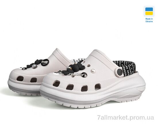 Фотография Кроксы женские летние Лето Прогрес Ж1410-2-4 беж (6 пар р.36-40) "Progress" недорого оптом от прямого поставщика, изображение 2