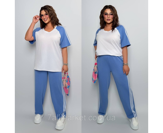 Фотография Костюм женский прогулочный летний двухнитка  (46-60) "LADA" недорого от прямого поставщика, изображение 2