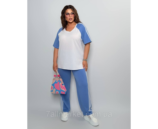 Фотография Костюм женский прогулочный летний двухнитка  (46-60) "LADA" недорого от прямого поставщика, изображение 3