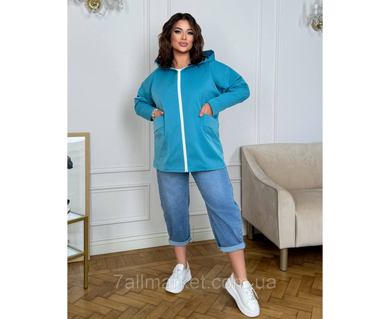 Фотография Ветровка женская на молнии с капюшоном коттон мемори р 46-60 "LADA" недорого от прямого поставщика, изображение 3