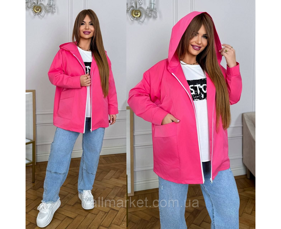Фотография Ветровка женская на молнии с капюшоном коттон мемори р 46-60 "LADA" недорого от прямого поставщика, изображение 2