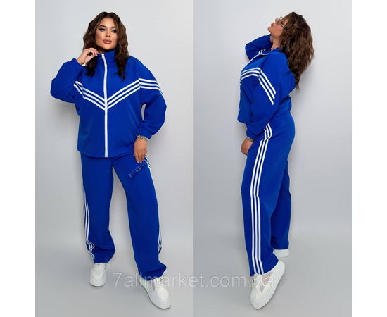 Костюм жіночий спортивний креп костюмка з лампасами (46-60) "LADA" недорого від прямого постачальника, зображення 2