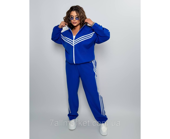 Костюм жіночий спортивний креп костюмка з лампасами (46-60) "LADA" недорого від прямого постачальника, зображення 3