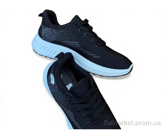 Кросівки чоловічі модні Весна/осінь 1077 black (8 пар р.40-45) "Massmag" недорого оптом від прямого постачальника, зображення 2