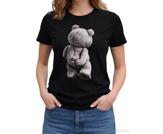 Фотография Футболка женская Лето 258 чорний (5 шт. р.сетка M-3XL) "Алия" недорого оптом от прямого поставщика, изображение 2