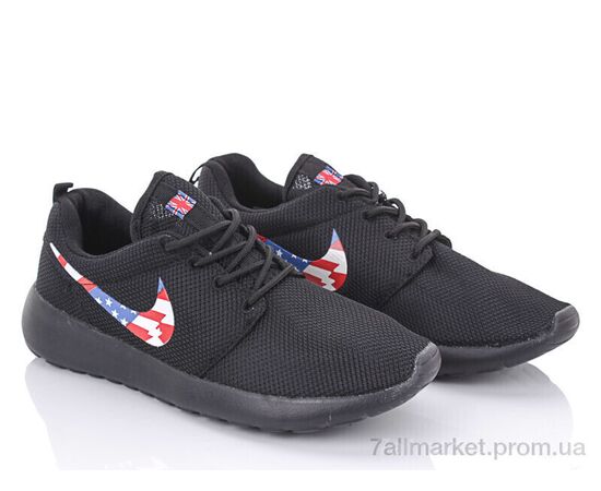 Фотография Кроссовки мужские модные Весна/осень 6040 black (8 пар р.41-45) "CR" недорого оптом от прямого поставщика, изображение 2