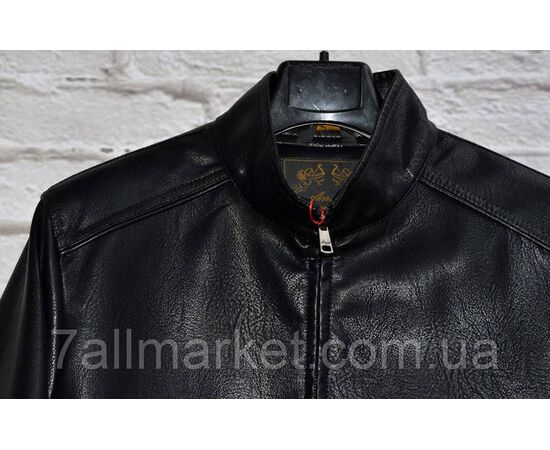 Куртка чоловіча демісезонна, шкірозамінників розміри 48-60 "ANGELIS" недорого від прямого постачальника, зображення 3