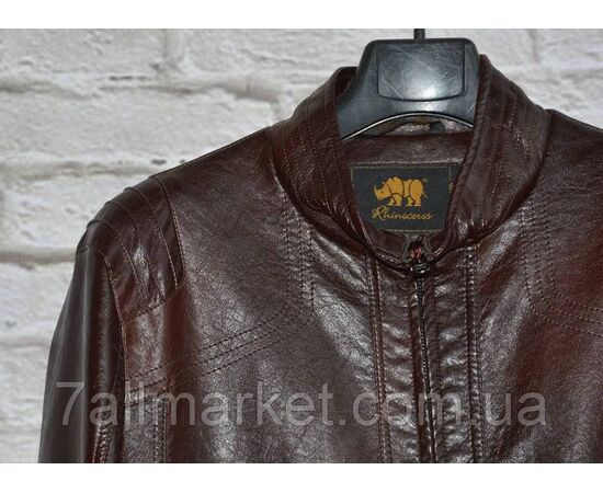 Куртка чоловіча демісезонна, шкірозамінник розміри 48-58 "ANGELIS" недорого від прямого постачальника, зображення 2