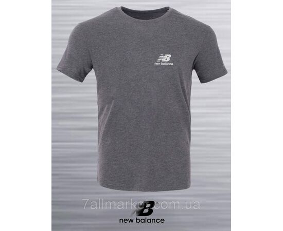 Футболка чоловіча молодіжна New Balance р-ри S-2XL (5кв) "REMAIN" недорого гуртом від прямого постачальника, зображення 4