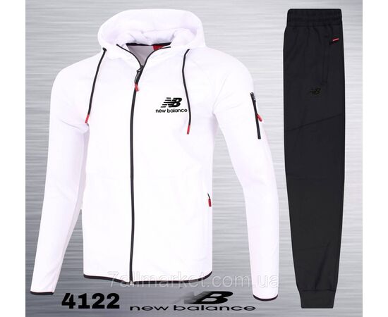 Фотография Спортивный мужской костюм на молнии New Balance размеры  M-3XL (5цв) "REMAIN" купить недорого от прямого поставщика, изображение 3