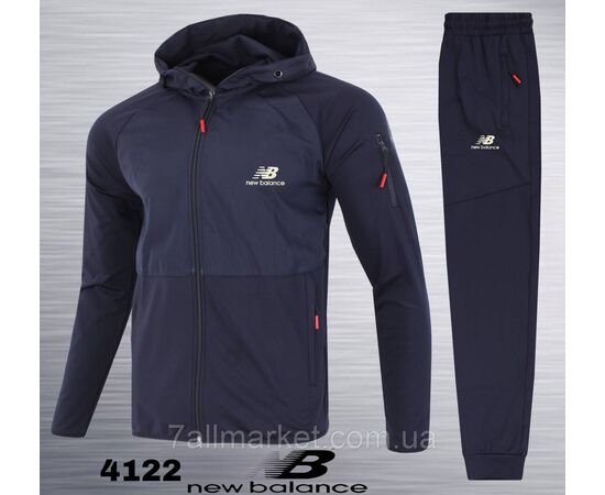 Фотография Спортивный мужской костюм на молнии New Balance размеры  M-3XL (5цв) "REMAIN" купить недорого от прямого поставщика, изображение 4