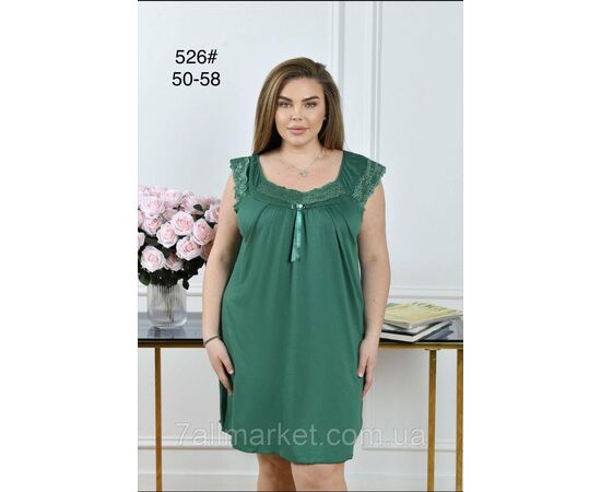 Фотография Ночная рубашка женская размеры 50-58 (2цв)"FLOWER" купить недорого от прямого поставщика, изображение 2