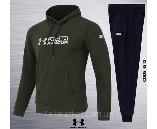 Спортивний чоловічий костюм трикотажний UA р 2XL-6XL (3кв) "REMAIN" недорого від прямого постачальника, зображення 2