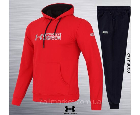 Спортивний чоловічий костюм трикотажний UA р 2XL-6XL (3кв) "REMAIN" недорого від прямого постачальника, зображення 3