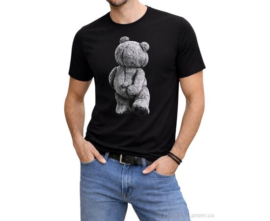 Футболка чоловіча Літо 257 чорний (5 шт. р.сіткаM-3XL) "Алия" недорого оптом від прямого постачальника, зображення 2