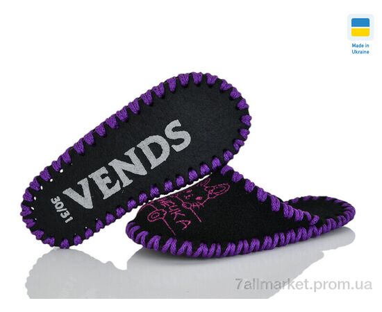 Фотография Тапки детские домашние Весна/осень 035 чорний (9 пар р.30-35) "Active" недорого оптом от прямого поставщика, изображение 2