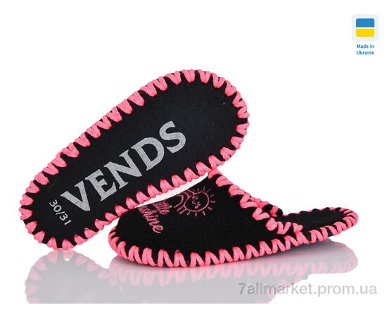 Фотография Тапки детские домашние Весна/осень 040 чорний (9 пар р.30-35) "Active" недорого оптом от прямого поставщика, изображение 2