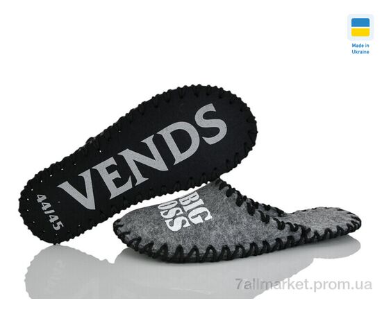 Тапки чоловічі домашні Весна/осінь 364M сірий (9 пар р.40-45) "Active" недорого оптом від прямого постачальника, зображення 2