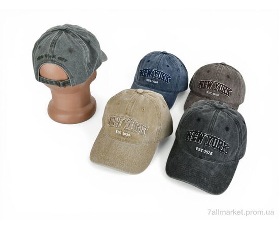 Кепка для чоловіків Літо 9-01 mix (5 шт. р.сітка56-59) "TUZZI" недорого оптом від прямого постачальника, зображення 2