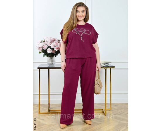 Спортивний костюм жіночий креп батал 56,58,60 (3кв) "NOWEMBER" недорого від прямого постачальника, зображення 2