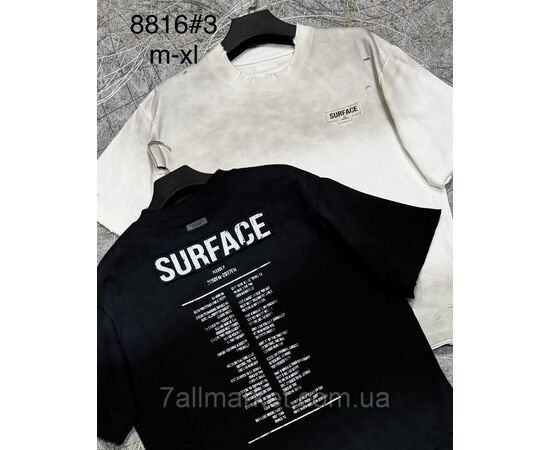 Футболка чоловіча молодіжна р-ри M-XL (2кв) "PROSTOMEN" недорого гуртом від прямого постачальника, зображення 2