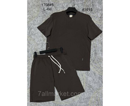 Костюм чоловічий із шортами р-ри L-4XL (4 кв) "PROSTOMEN" недорого від прямого постачальника, зображення 3