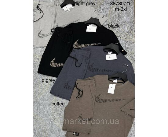 Костюм чоловічий із шортами р-ри M-3XL (3 кв) "PROSTOMEN" недорого від прямого постачальника, зображення 4